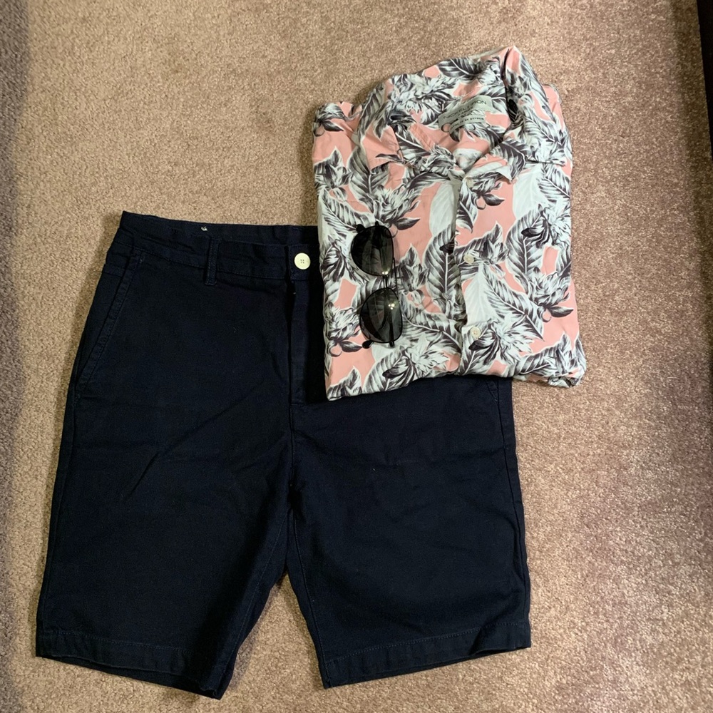 Mens Zara Denim Like Shorts